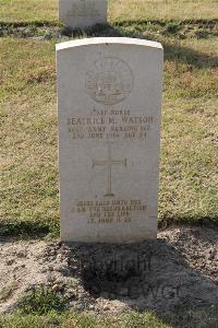 Ismailia War Memorial Cemetery - Watson, Beatrice Middleton